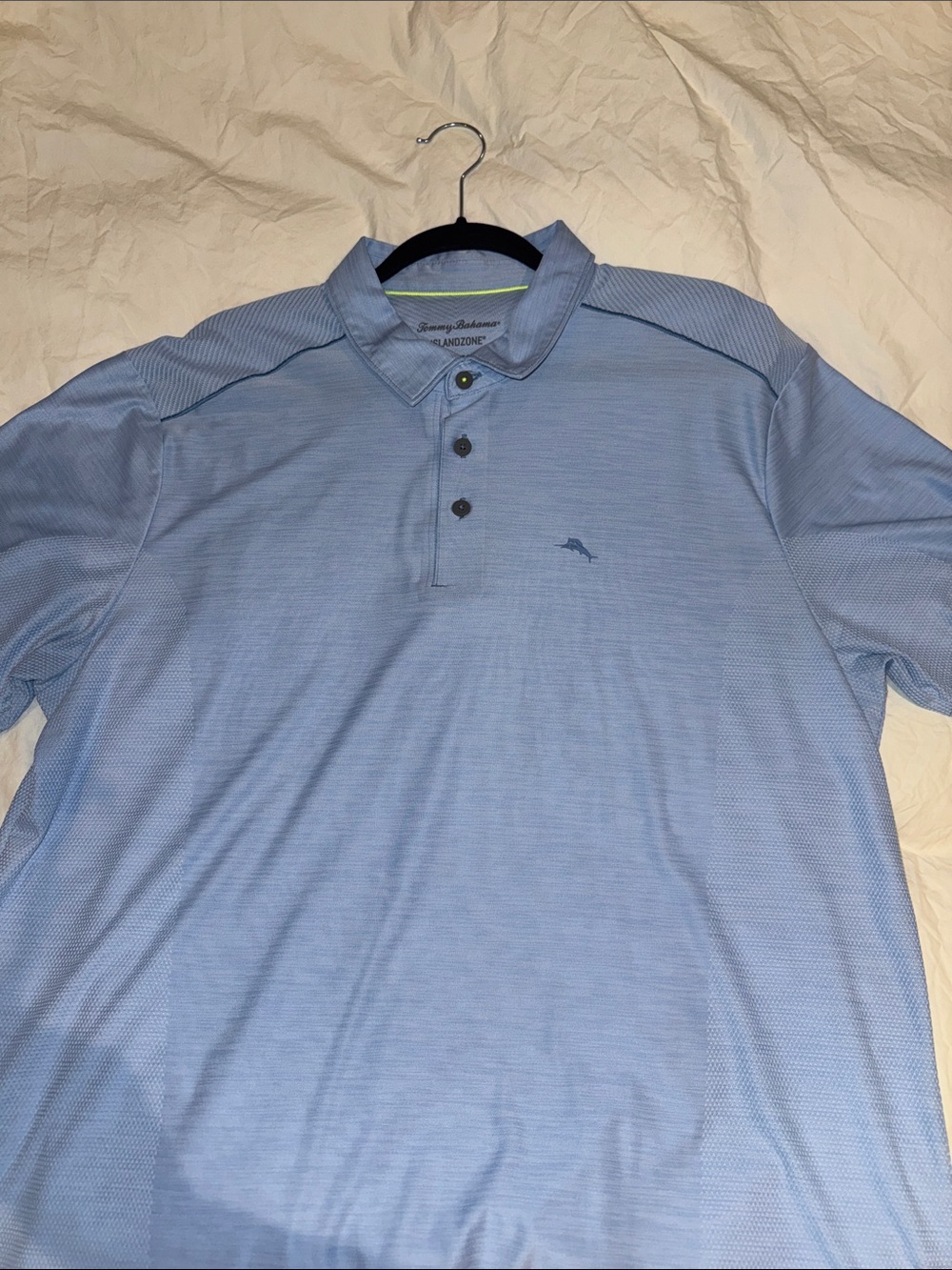 Tommy Bahama Islandzone Men's Pale Blue Performance Polo XL